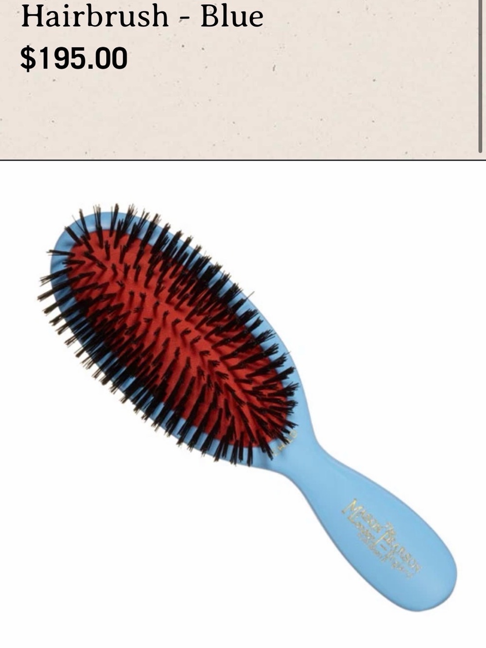 Mason Pearson Child Size Boar Bristle Brush